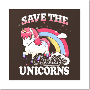 Save The Chubby Unicorns Posters and Art